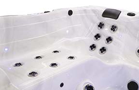 close-up of Cal Spas Hydro-Massage Lounge Seat