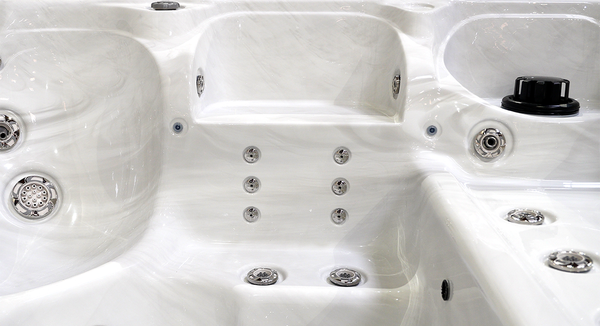 close-up of Cal Spas Hydro-Massage Cool-Off Seat